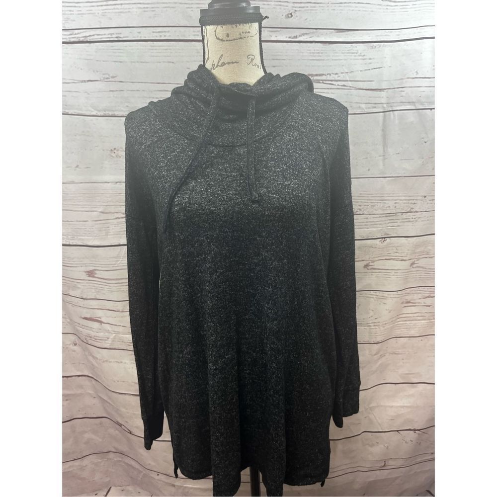 Motherhood Maternity Gray Cowl Neck Long‎ Sleeve Pullover Top